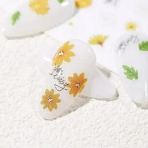 White Daisy Flowers Sticker Sheets (1236)