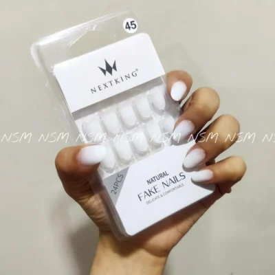 White Ombre Press On Nails (set Of 24 Nails)