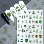 Wild Greenery Nail Stickers Sheet (JO-1677)