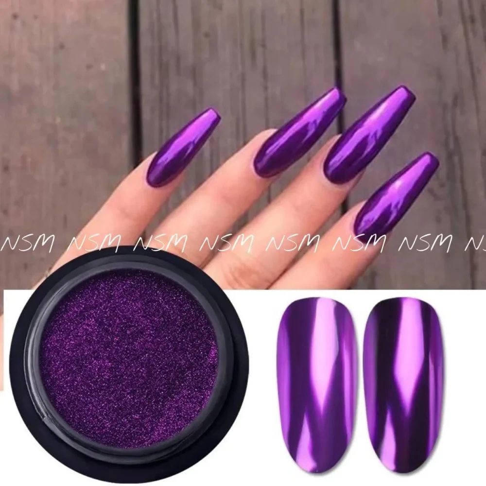 Dark Purple Mirror Chrome Powder (1gm)