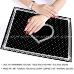 Lace And Dots Foldable Silicon Table Mats