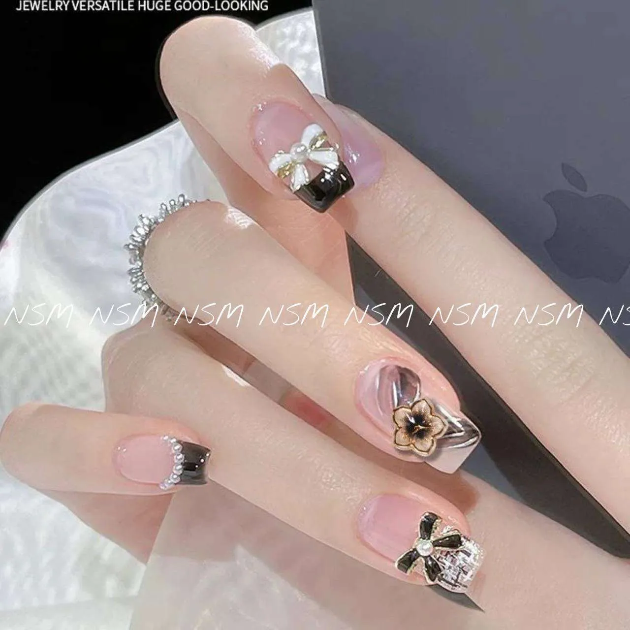 50+ Cute Bow Nail Designs | Art and Design | Bow nail designs, Nail art  wedding, Bow nail art