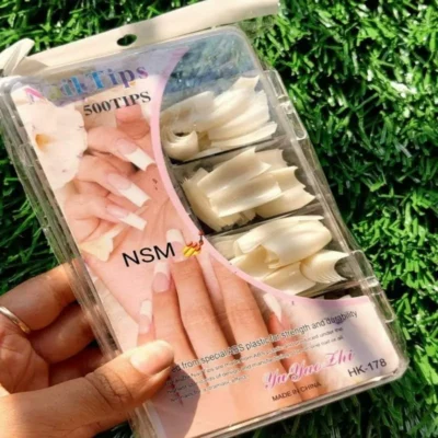 C Cut Natural Extension Tips Box