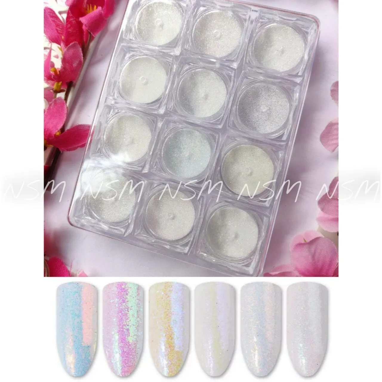 6 Colours Glitter For Nails Crystal Diamond Powder Large Sequin Flash Nail  Design Art | Fruugo NL