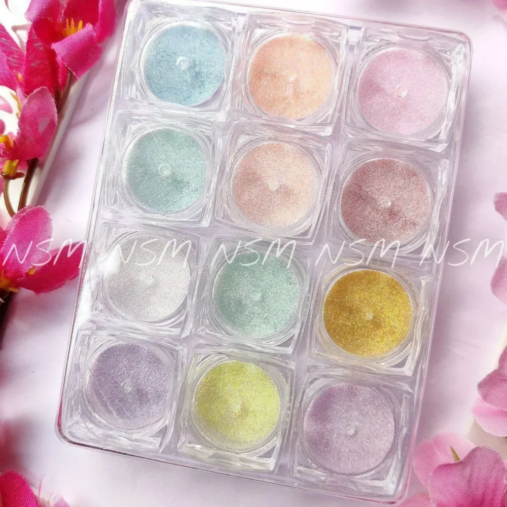 Pastel Sugar Glitter Powder (set Of 12)