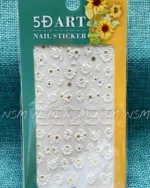 Beautiful White Flowers 5d Sticker Sheets