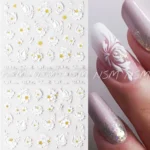 Beautiful White Flowers 5d Sticker Sheets