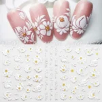 Beautiful White Flowers 5d Sticker Sheets