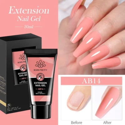Born Pretty Jelly Nude Nail Extension Poly Gel Ab14 (30ml)