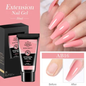 Born Pretty Jelly Nude Nail Extension Poly Gel Ab16 (30ml)