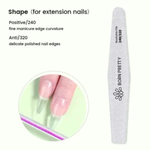 Born Pretty Washable Nail File For Extension Nails 240/320 Grit (S-3)