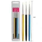 Nail Art Liner Brushes (set Of 3)