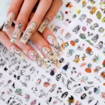 Abstract Graffiti Lady Face Design Transfer Foil (set Of 10 Without Box)