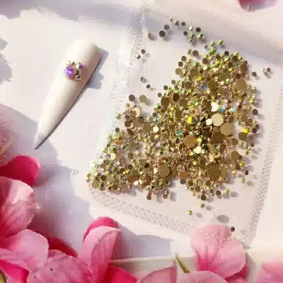 Aurora Ab Mix Sized Rhinestones Pack