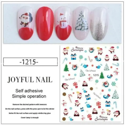 Christmas Nail Art Sticker Sheets (jo-1215)