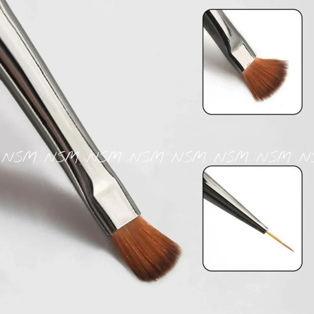 Dual Ended Gel And Art Brushes (set Of 3)