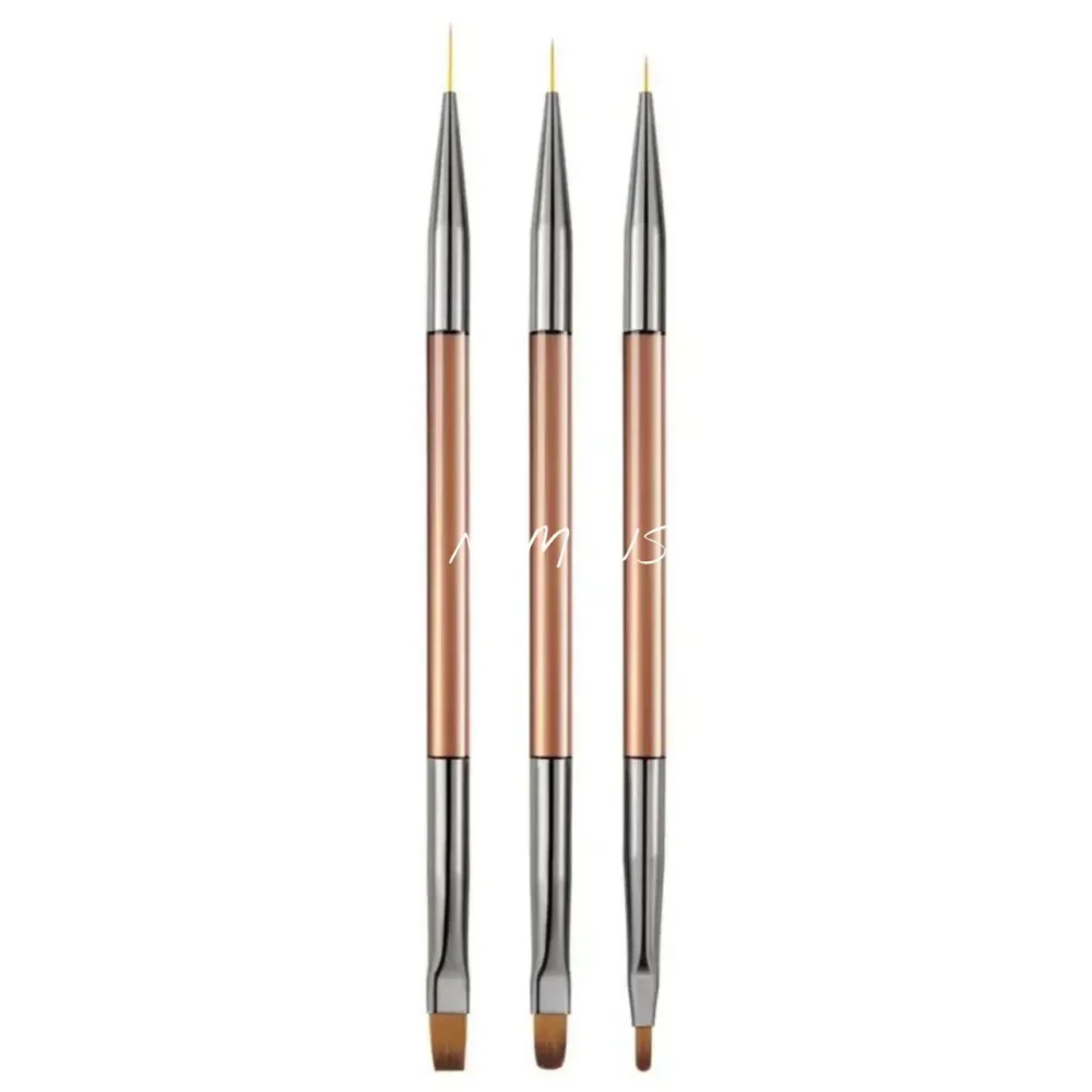 Dual Ended Gel And Art Brushes (set Of 3)