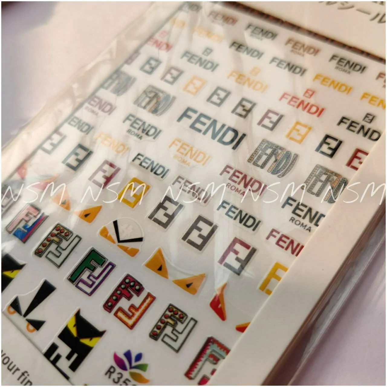 Fendi, Chanel And Louis Vuitton Brand Nail Art Sticker Sheets - Nail  Supplies Mumbai