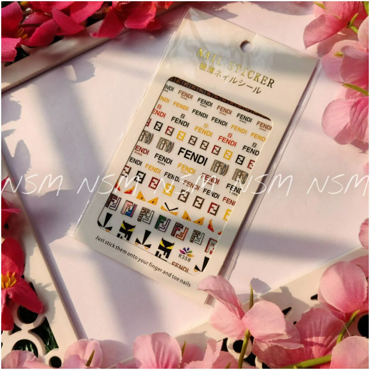 Fendi, Chanel And Louis Vuitton Brand Nail Art Sticker Sheets - Nail  Supplies Mumbai