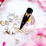 Gold And Silver Butterfly Nail Charms (pack Of 30 Pc)