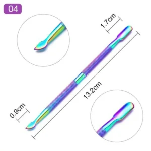 Premium Quality Rainbow Cuticle Pusher (Model No. 4)