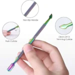 Premium Quality Rainbow Cuticle Pusher (model No. 4)