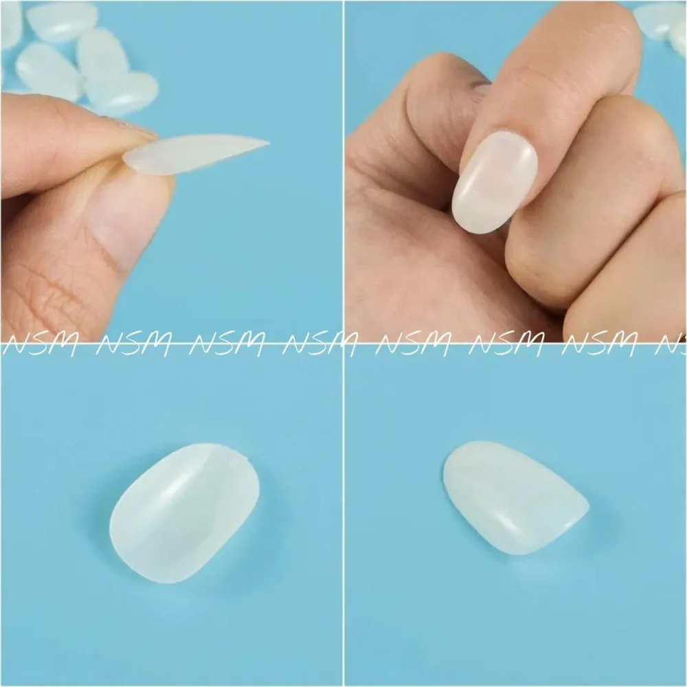 Short Oval Natural Nail Tips (pack Of 500 Pc)