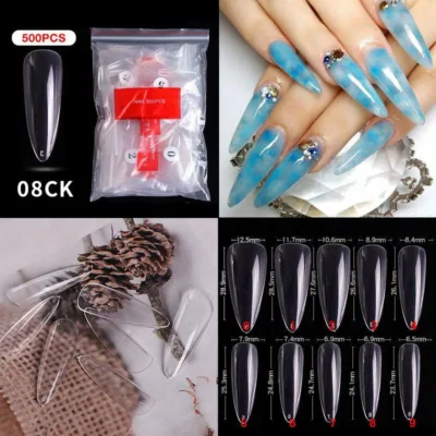 Fake Nail Tips (ziplock Pack Of 500 Pcs)