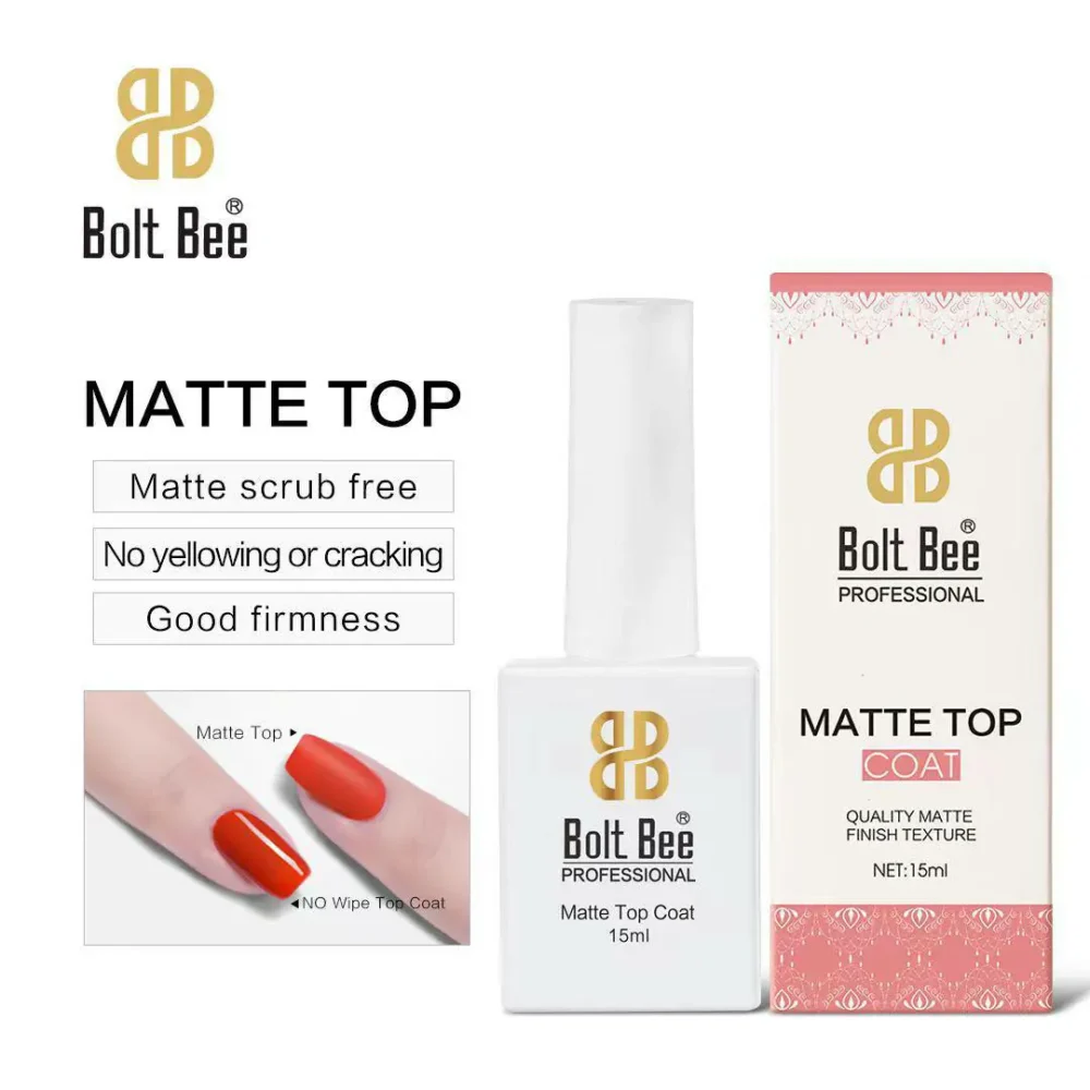 Bolt Bee Matte Top Coat (15ml)