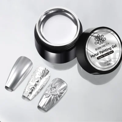 Born Pretty Super Shine Silver Metal Painting Gel