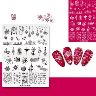 Christmas Theme Nail Stamping Plate (xy2022-a08)