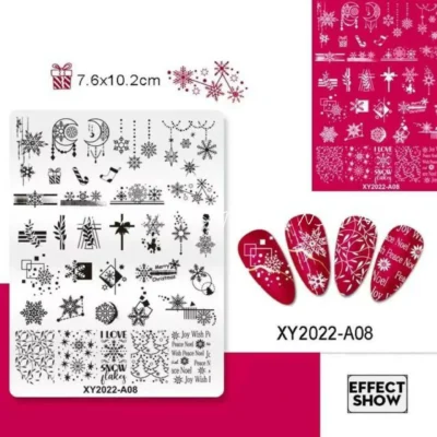 Christmas Theme Nail Stamping Plate (xy2022-a08)