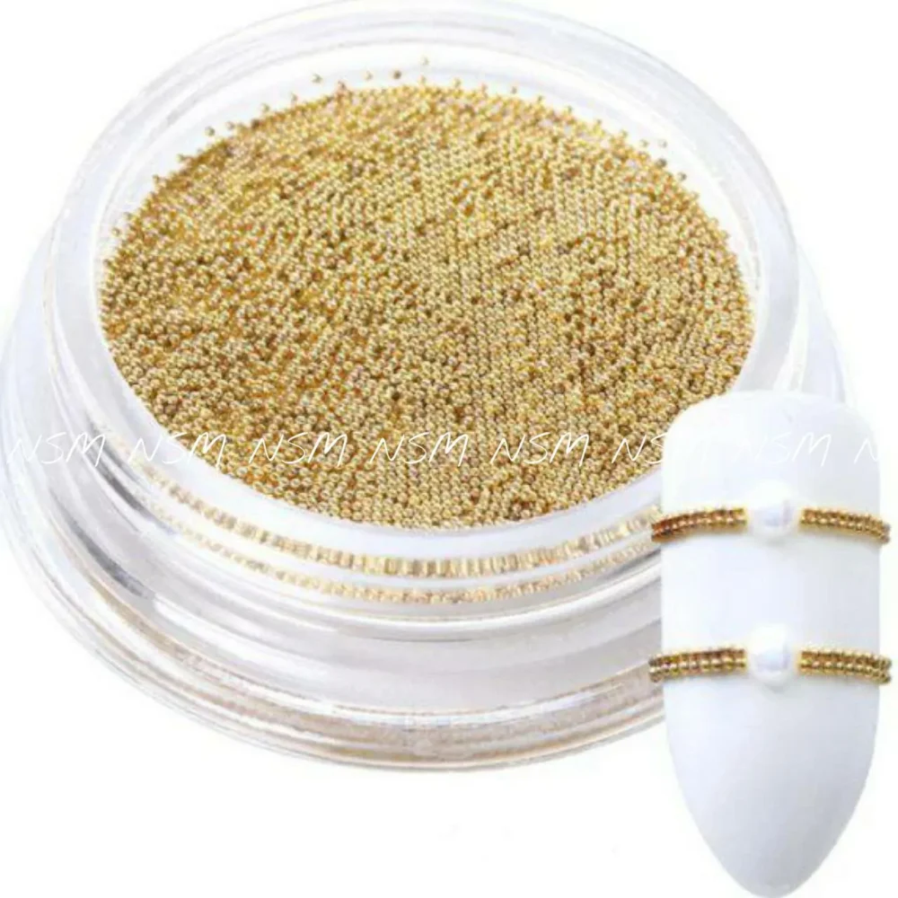 Gold Caviar Beads Jar