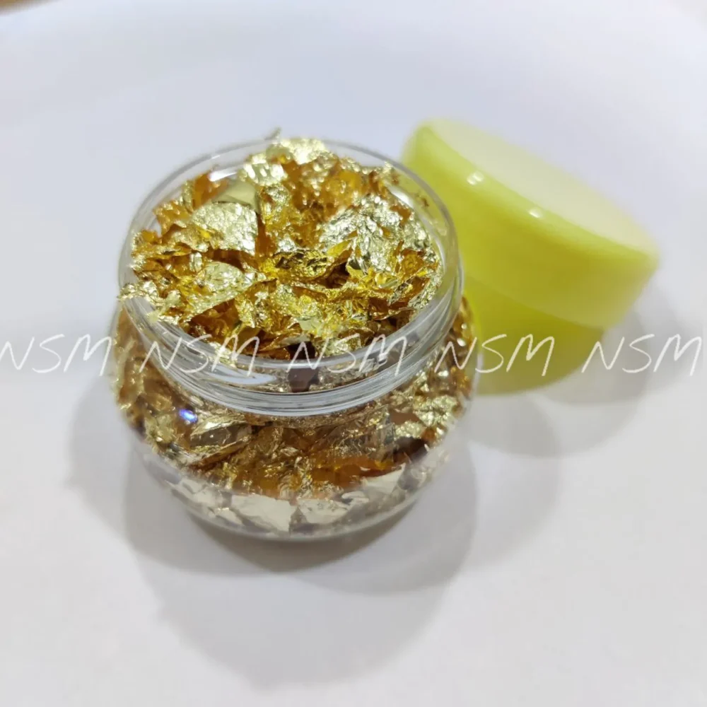 Gold Foil Flakes Jar