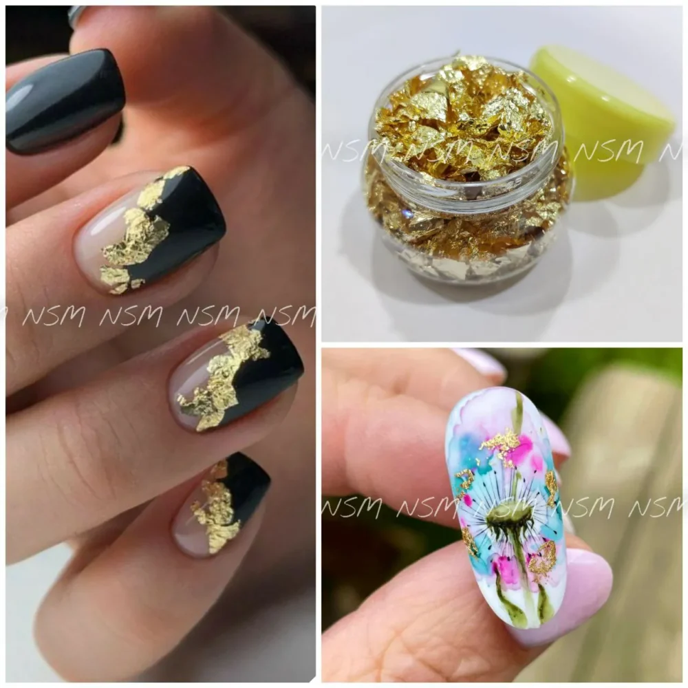 Gold Foil Flakes Jar