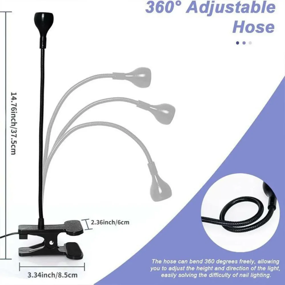 360 Degree Rotatable Uv Desk Lamp (3w)