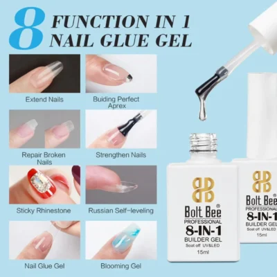 Bolt Bee 8 In 1 Nail Glue Gel (15ml)