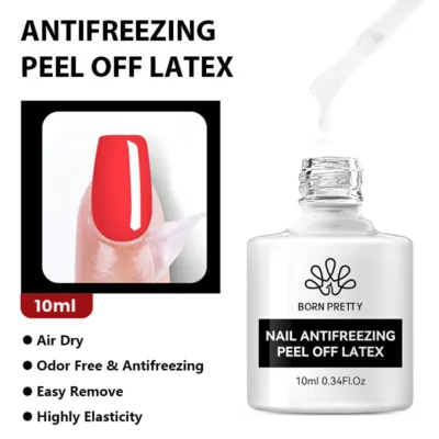 Born Pretty Silky White Series Antifreezing Nail Peel Off Latex (10ml)