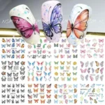 Multi Print Butterfly Water Decal Sticker Sheets (Design no. 2568)