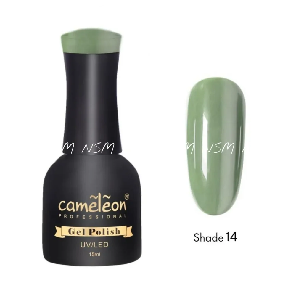 Cameleon Olive Green Gel Polish No. 14 (15ml)