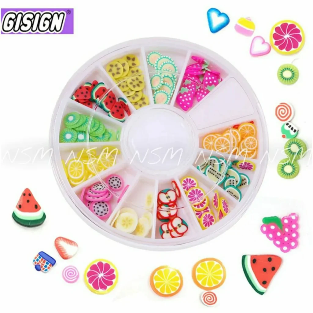 Fruit And Veggies Silicon Nail Art Mylars Wheel