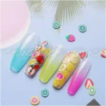 Fruit And Veggies Silicon Nail Art Mylars Wheel