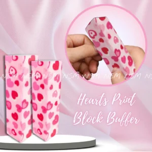 Hearts Print Block Buffer
