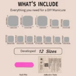 Black Toe Press On Nails (set Of 24)