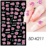 Rose 5d Sticker Sheets (5d-k211)