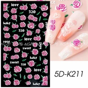 Rose 5d Sticker Sheets (5d-k211)