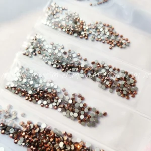 Rose Gold Metallic Rhinestones Sheet