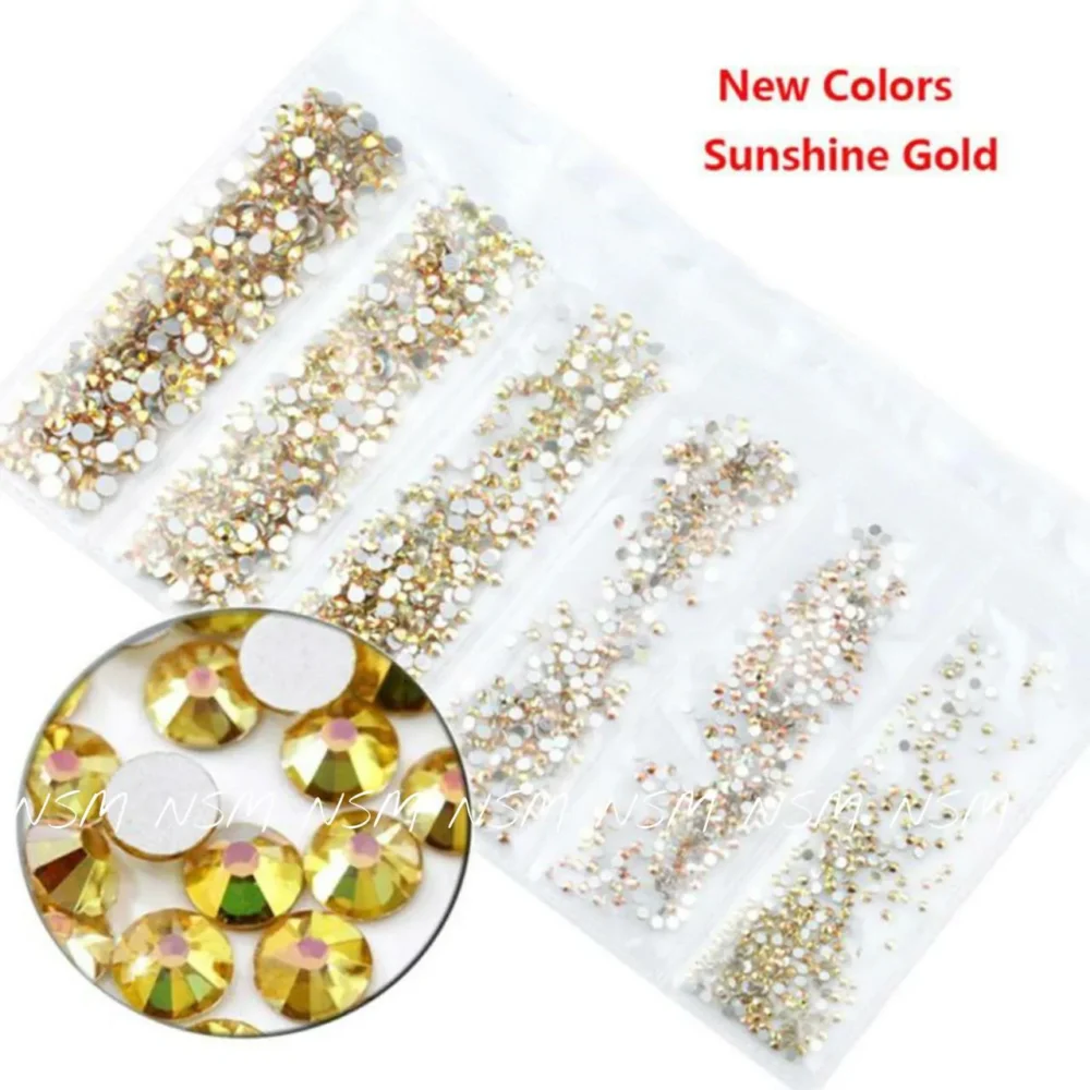 Sunshine Gold Rhinestone Sheet