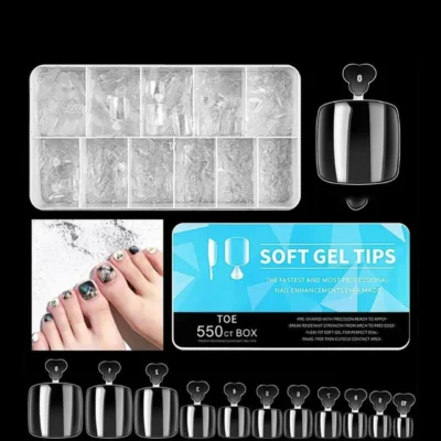 Toe Soft Gel Tips Box (550ct)
