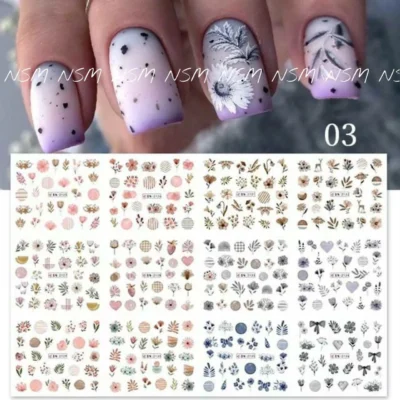 Water Decals Multi Print Sticker Sheets No. 2136 (12 Prints)